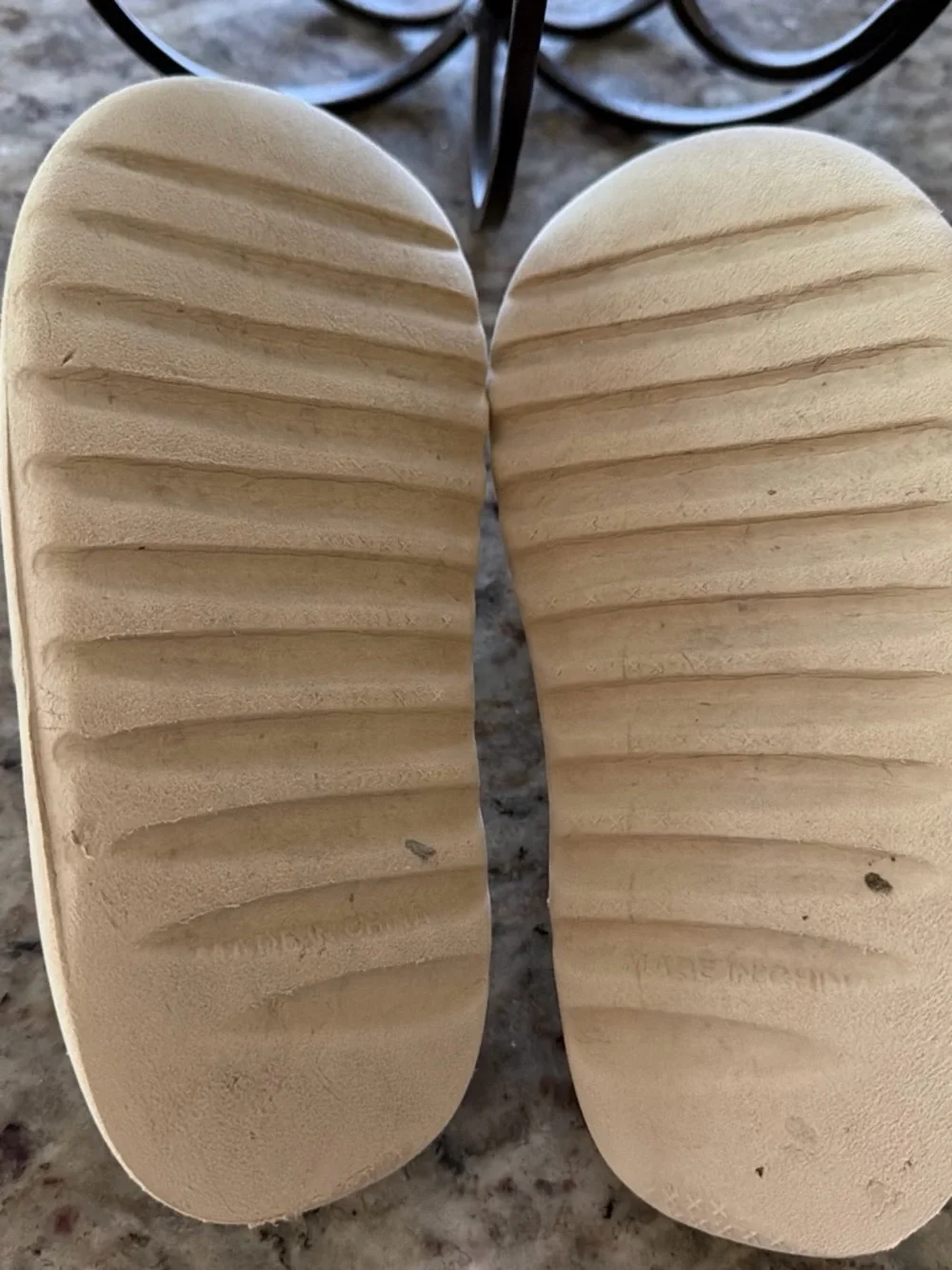 Kids Cream Slide Sandals — Soft Slip-On Comfort